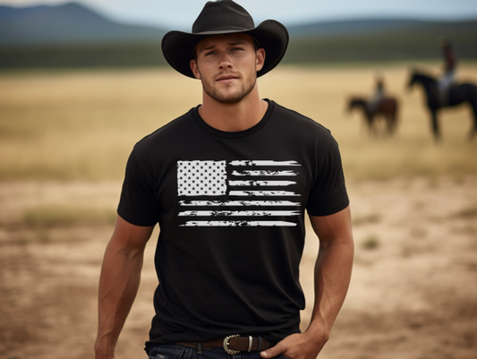 American Flag Men's Classic T-shirt Made in USA