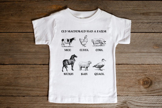 Old MacDonald Had a Farm Toddler T-shirt