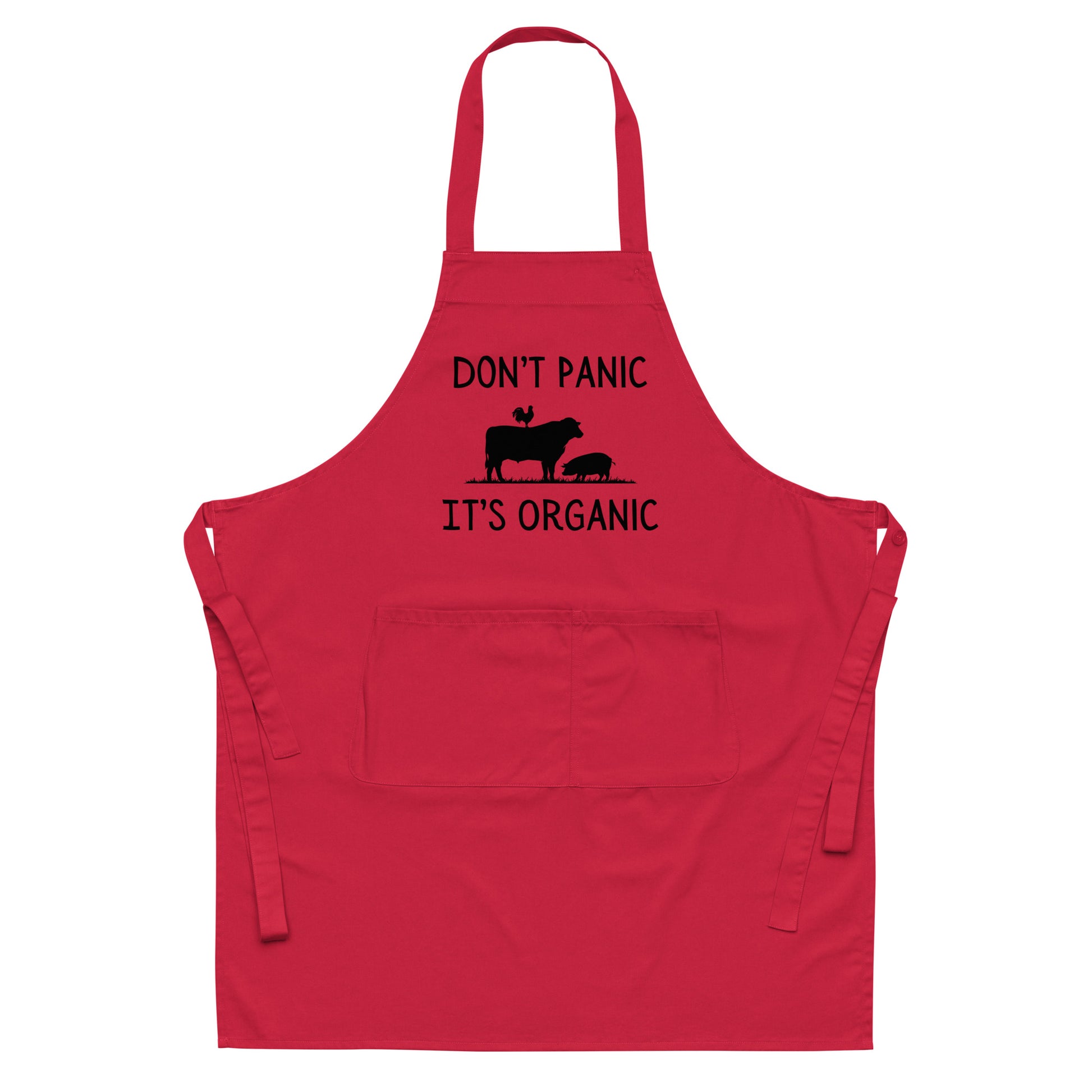 Don't Panic It's Organic - Organic cotton apron - SLATE + STONE DESIGNS