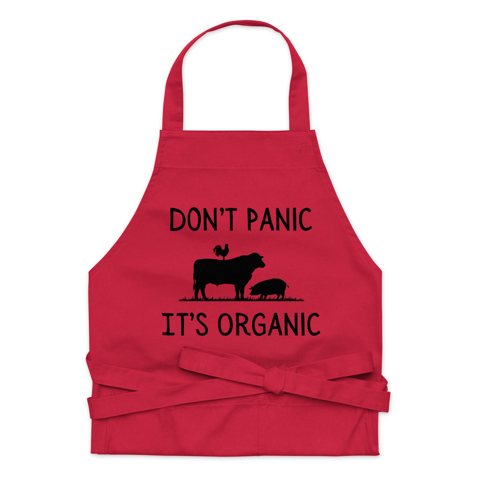 Don't Panic It's Organic - Organic cotton apron - SLATE + STONE DESIGNS