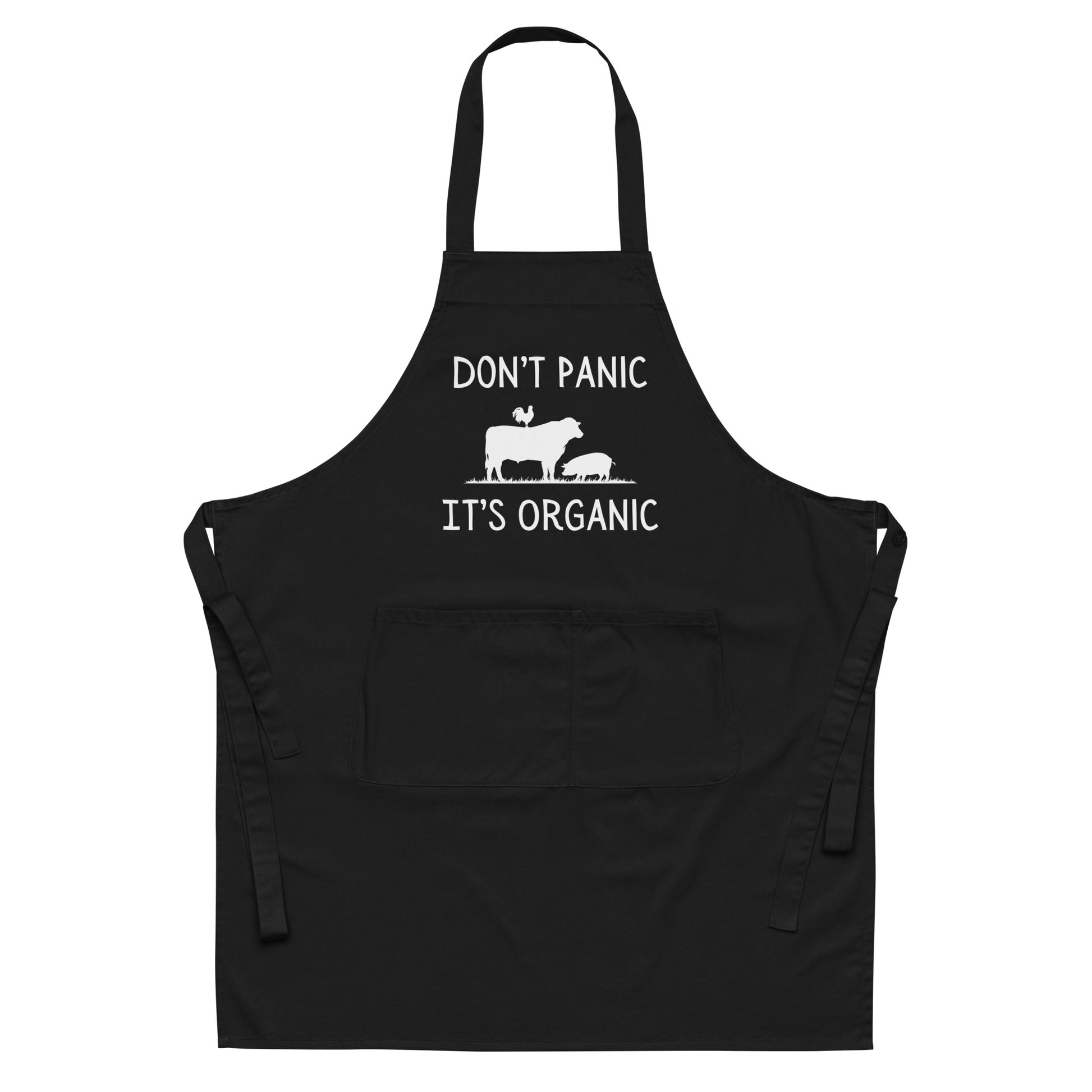 Don't Panic It's Organic - Organic cotton apron - SLATE + STONE DESIGNS