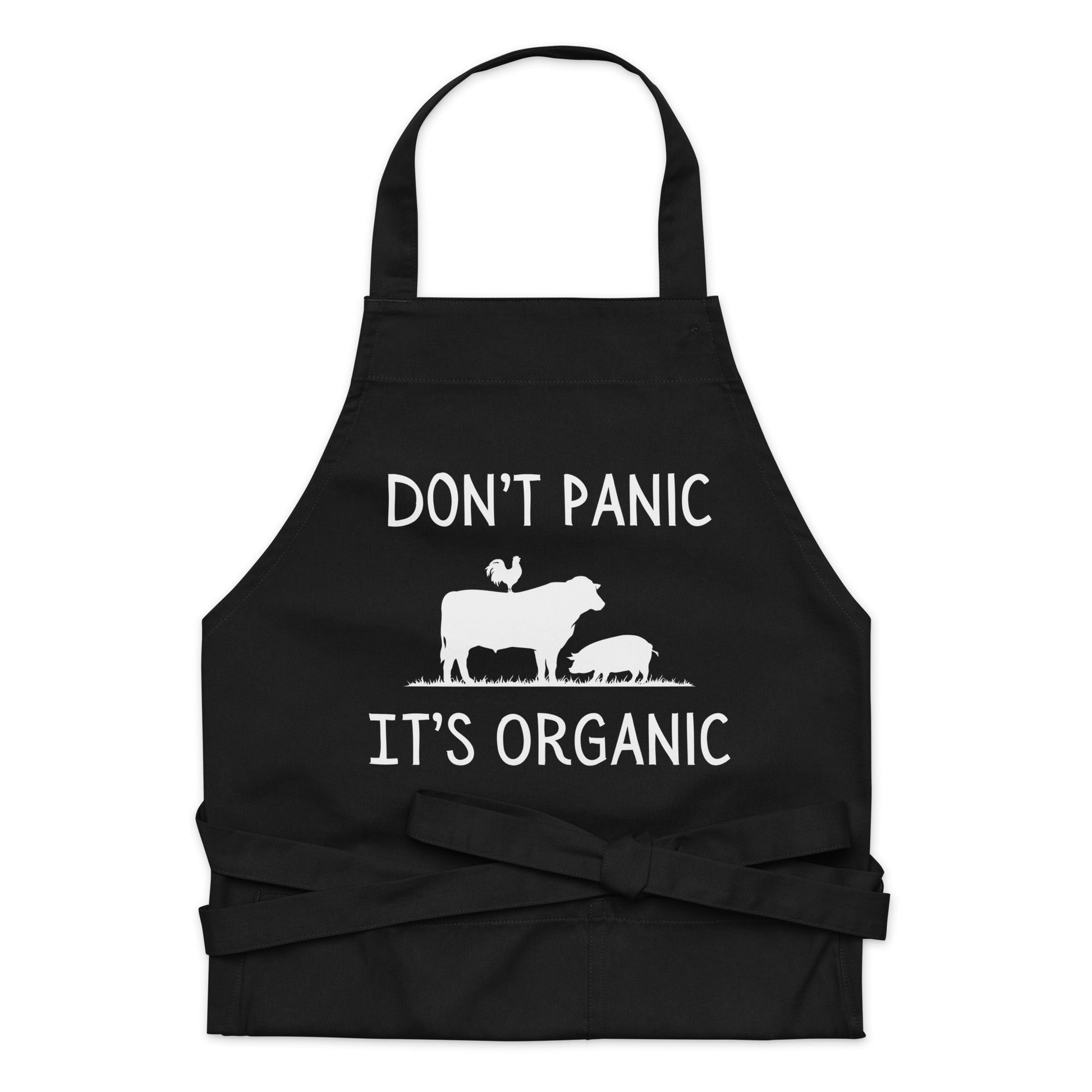 Don't Panic It's Organic - Organic cotton apron - SLATE + STONE DESIGNS