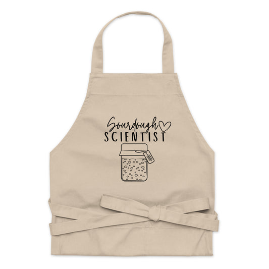 Sourdough Scientist - Organic cotton apron - SLATE + STONE DESIGNS