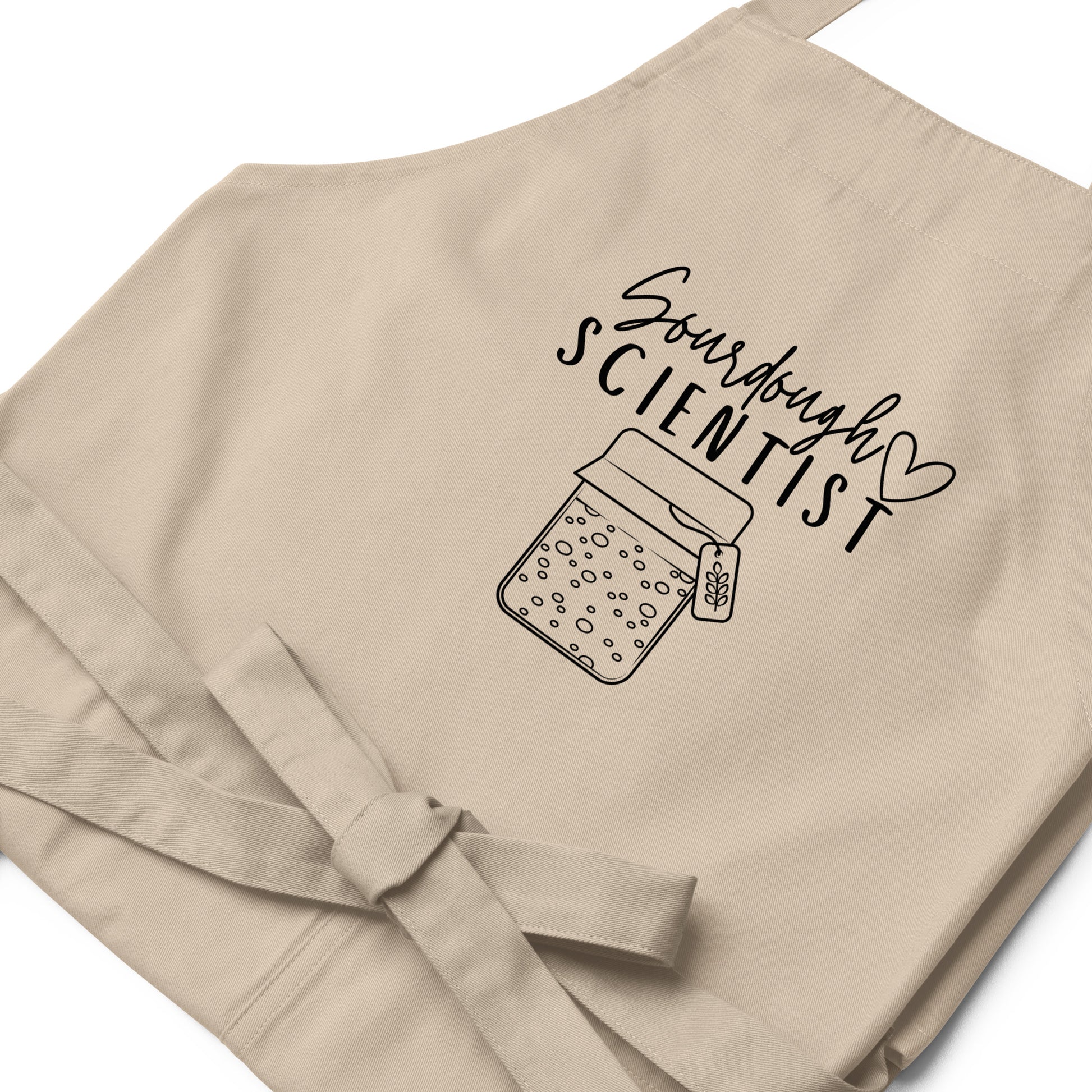 Sourdough Scientist - Organic cotton apron - SLATE + STONE DESIGNS