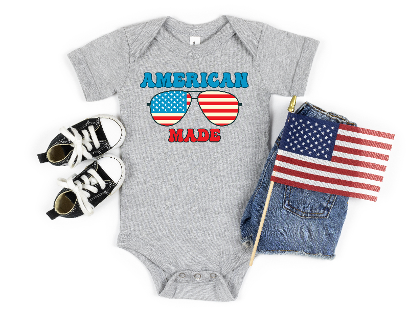 American Made Baby Onesie - SLATE + STONE DESIGNS