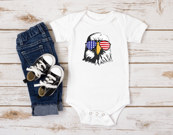 USA Eagle Baby Onesie - SLATE + STONE DESIGNS
