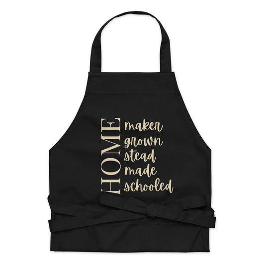 Home - Organic cotton apron - SLATE + STONE DESIGNS