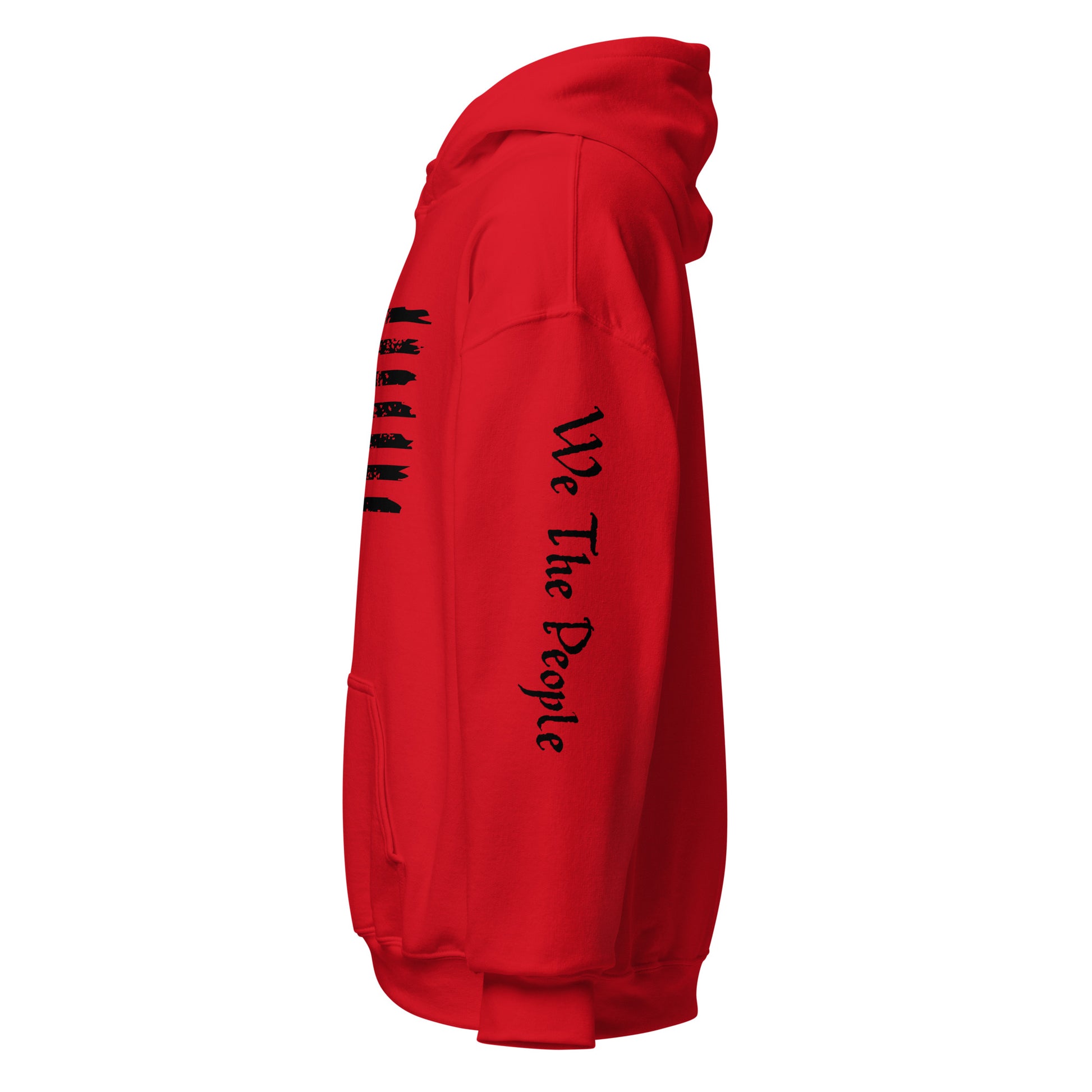 American Flag Men's Classic Hoodie with Sleeve Print - SLATE + STONE DESIGNS