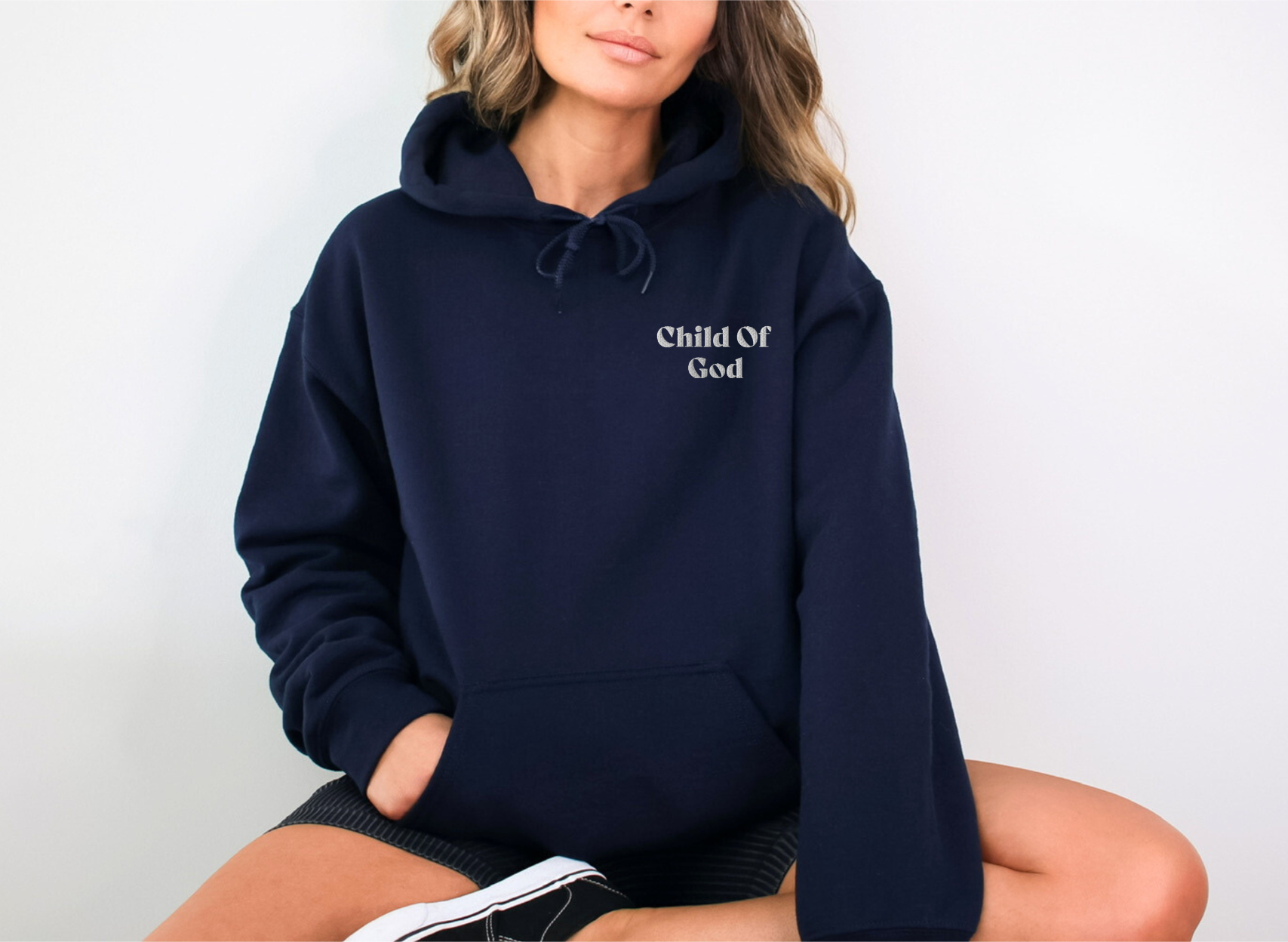 Child Of God Unisex Embroidered Hoodie - SLATE + STONE DESIGNS