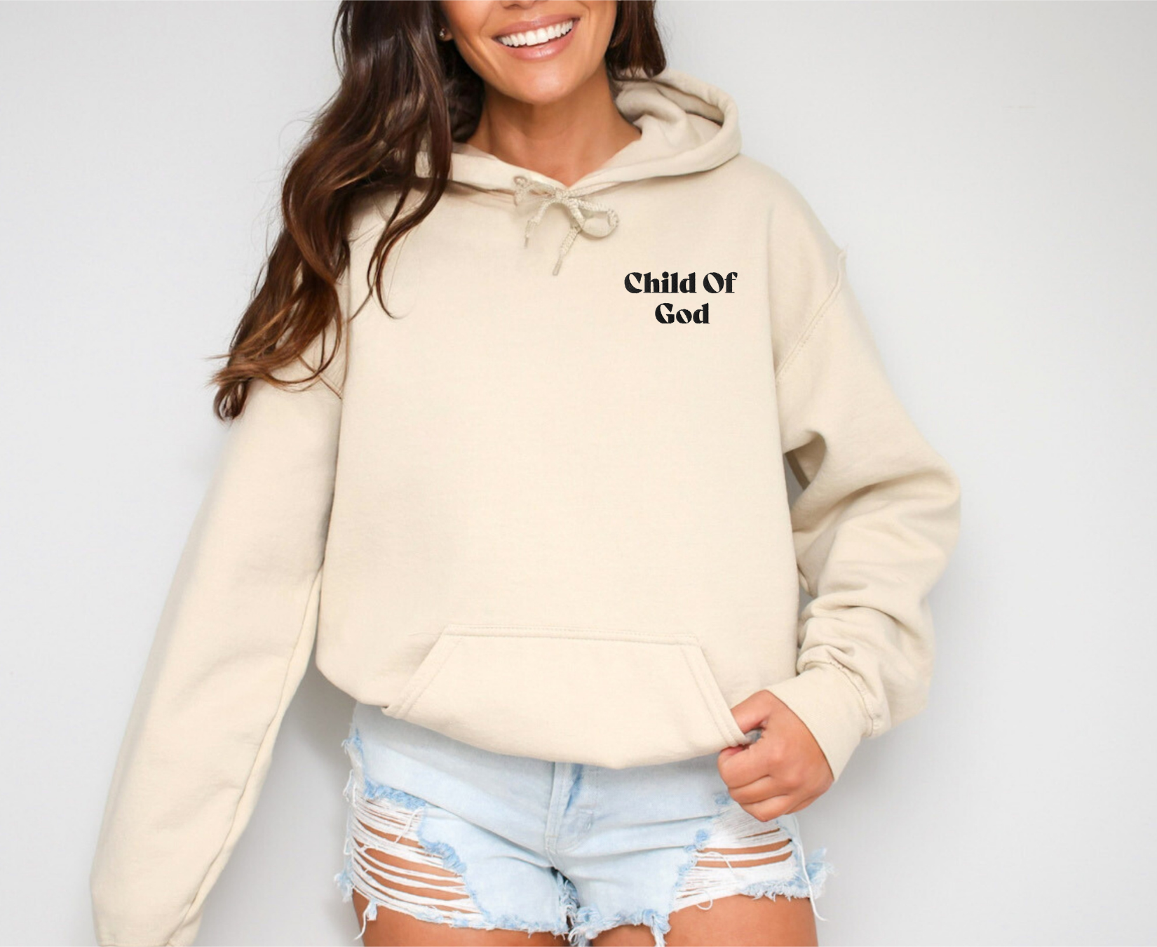 Child Of God Unisex Embroidered Hoodie - SLATE + STONE DESIGNS