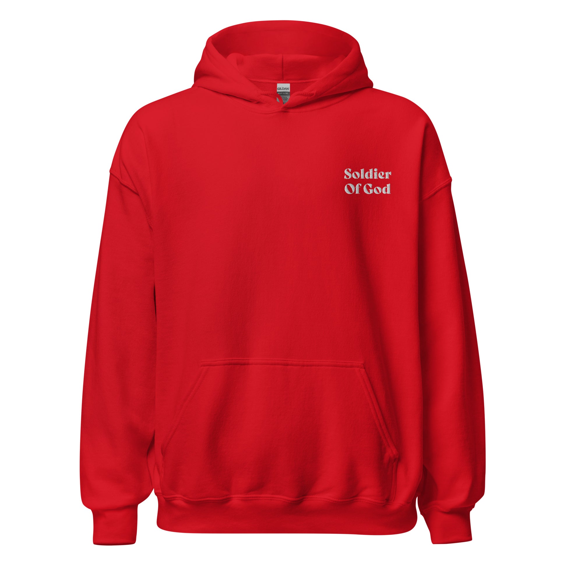 Soldier Of God Men's Embroidered Hoodie - SLATE + STONE DESIGNS