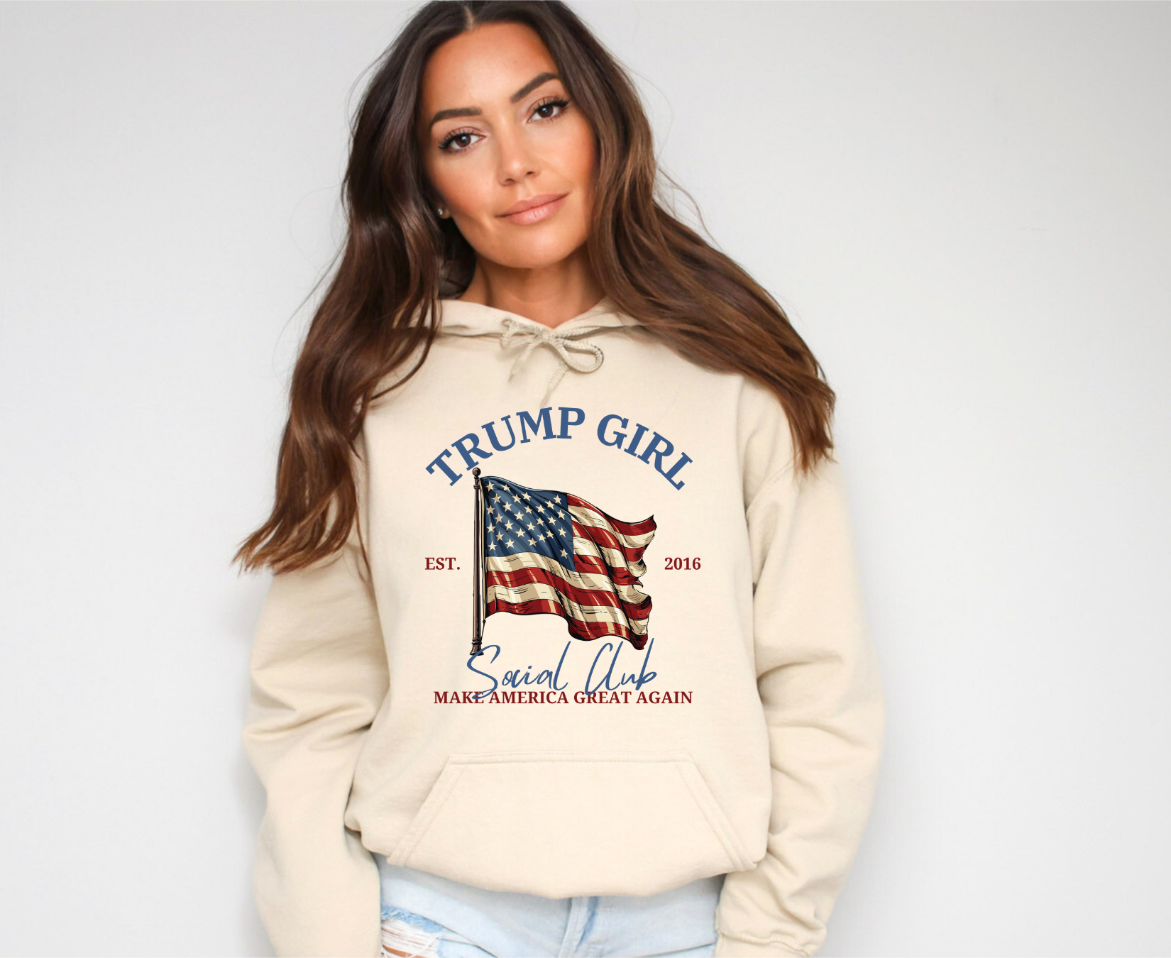 Trump Girl Social Club Hoodie - SLATE + STONE DESIGNS