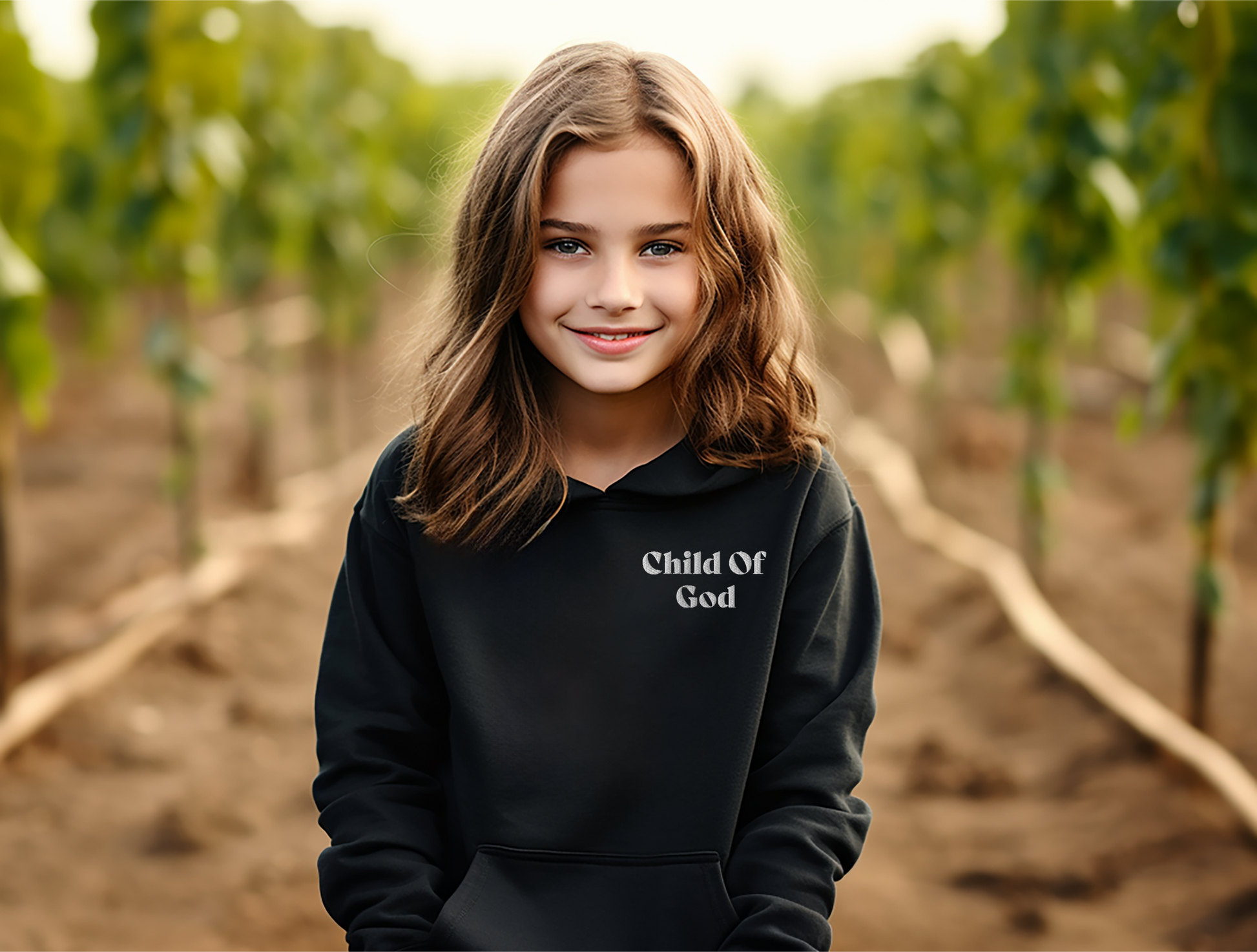 Child Of God Kids Embroidered Hoodie - SLATE + STONE DESIGNS