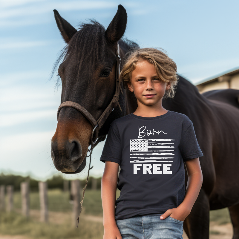 Born Free Kids T-Shirt - SLATE + STONE DESIGNS