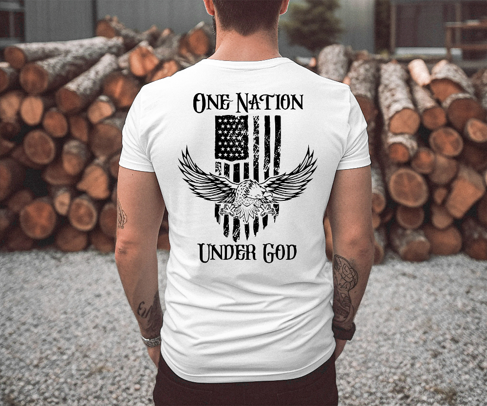 One Nation Under God Men’s T-shirt - SLATE + STONE DESIGNS