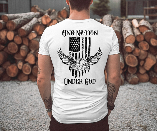 One Nation Under God Men’s T-shirt - SLATE + STONE DESIGNS