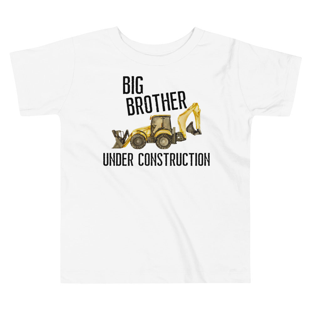 Big Brother Under Construction Toddler T-shirt - SLATE + STONE DESIGNS