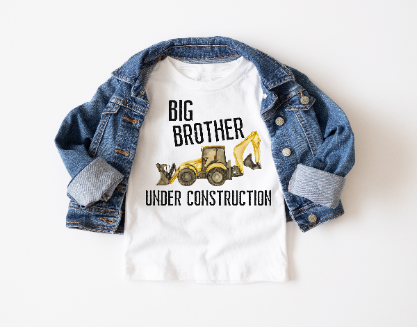 Big Brother Under Construction Toddler T-shirt - SLATE + STONE DESIGNS
