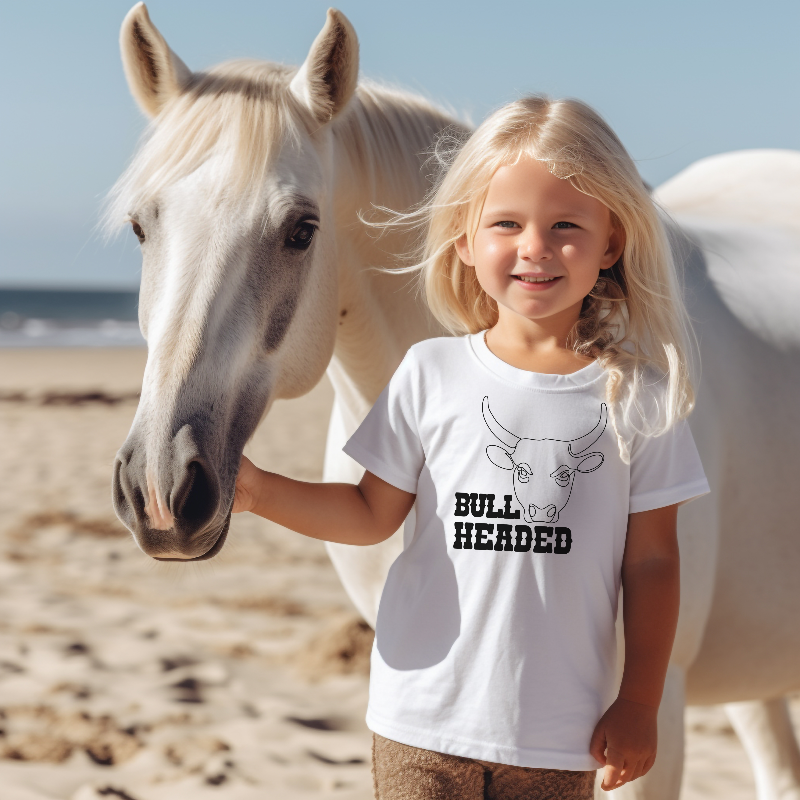 Bull Headed Toddler T-shirt - SLATE + STONE DESIGNS