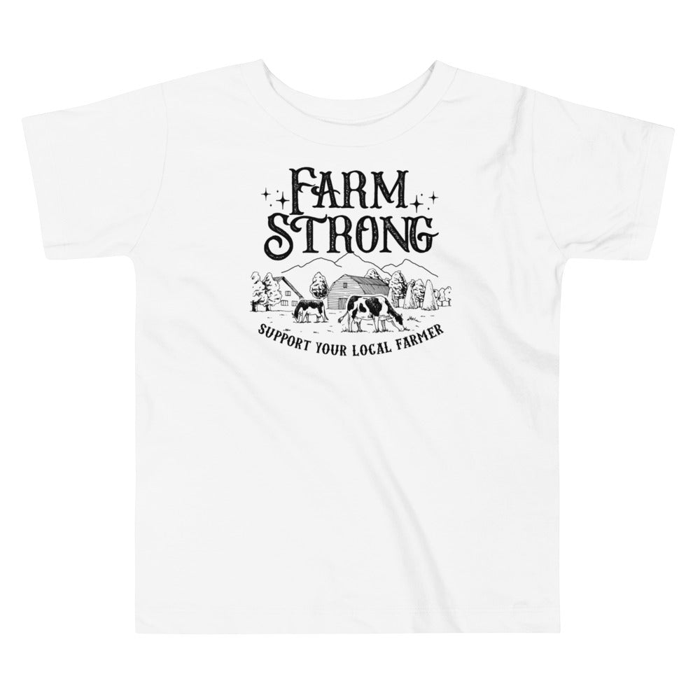 Farm Strong Toddler T-shirt - SLATE + STONE DESIGNS