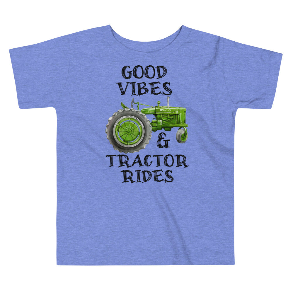 Good Vibes & Tractor Rides Toddler T-shirt - SLATE + STONE DESIGNS