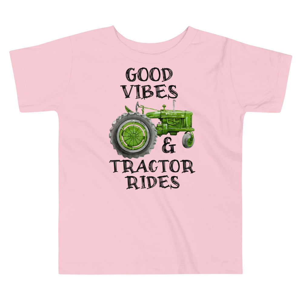 Good Vibes & Tractor Rides Toddler T-shirt - SLATE + STONE DESIGNS
