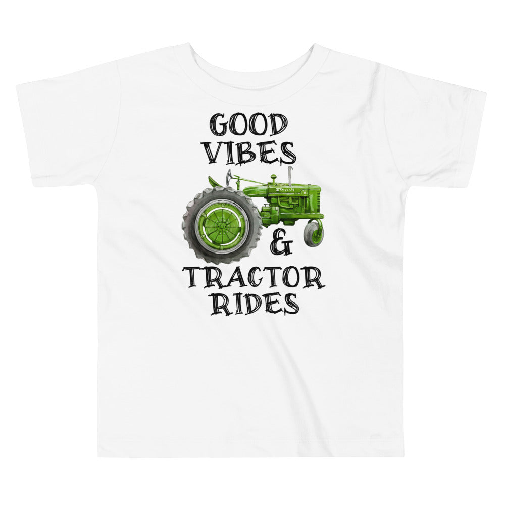 Good Vibes & Tractor Rides Toddler T-shirt - SLATE + STONE DESIGNS