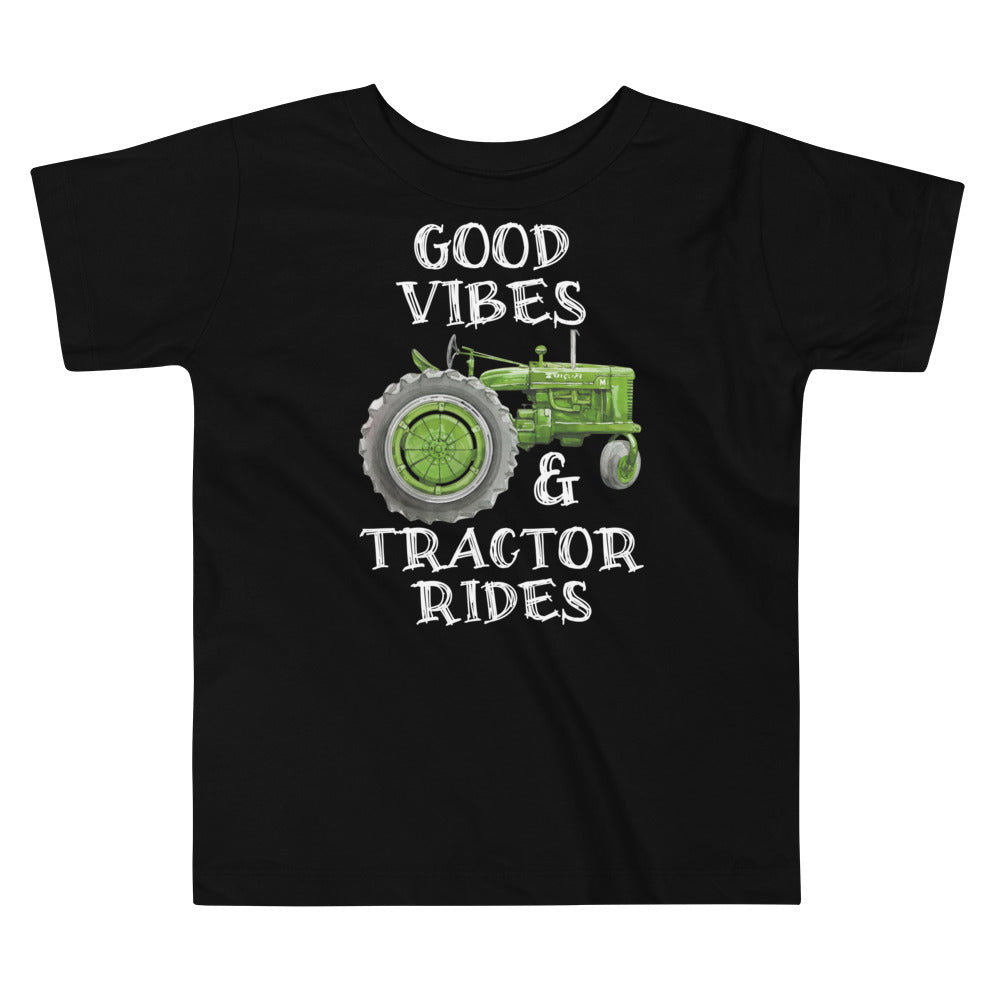 Good Vibes & Tractor Rides Toddler T-shirt - SLATE + STONE DESIGNS