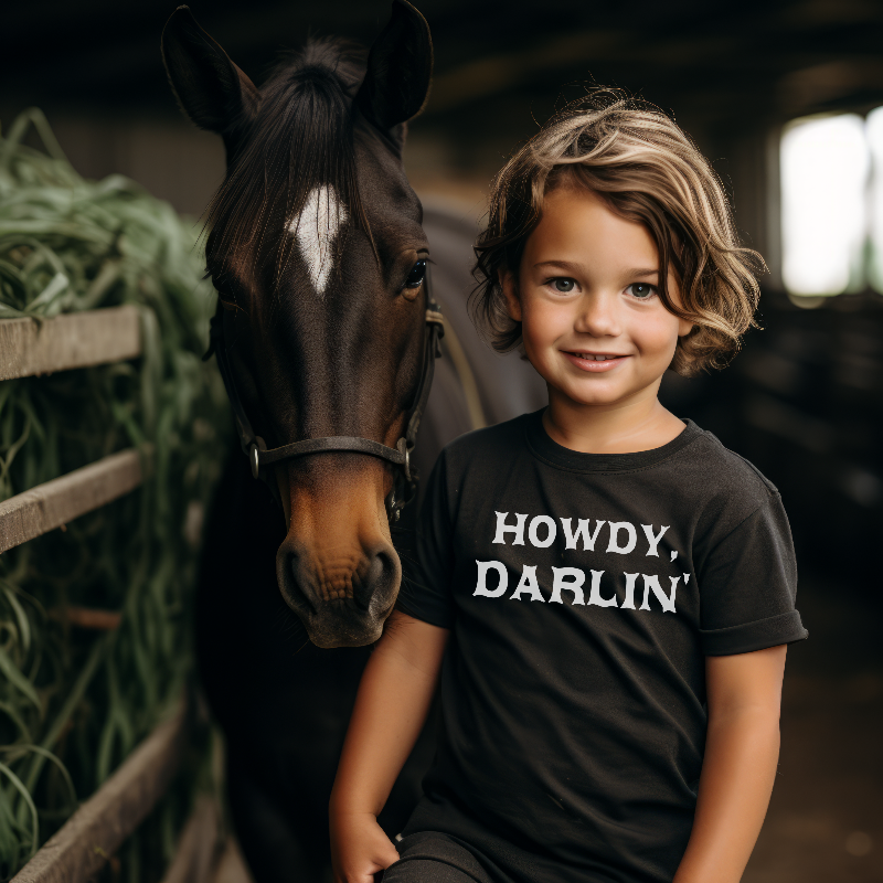 Howdy Darlin' Toddler T-shirt - SLATE + STONE DESIGNS