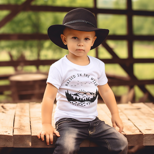 Raised In The Wild Toddler T-shirt - SLATE + STONE DESIGNS