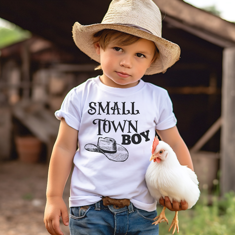 Small Town Boy Toddler T-shirt - SLATE + STONE DESIGNS