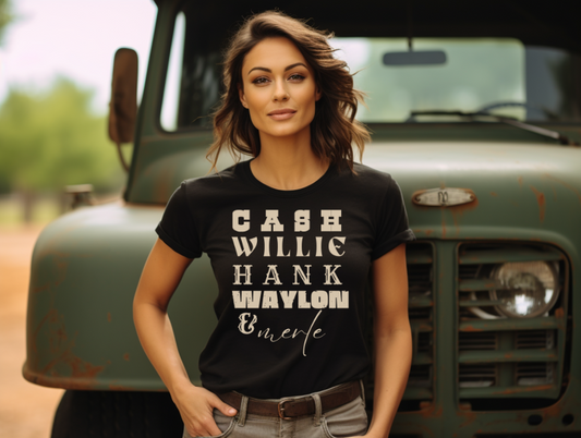 Country Music Ledgens T-shirt - SLATE + STONE DESIGNS