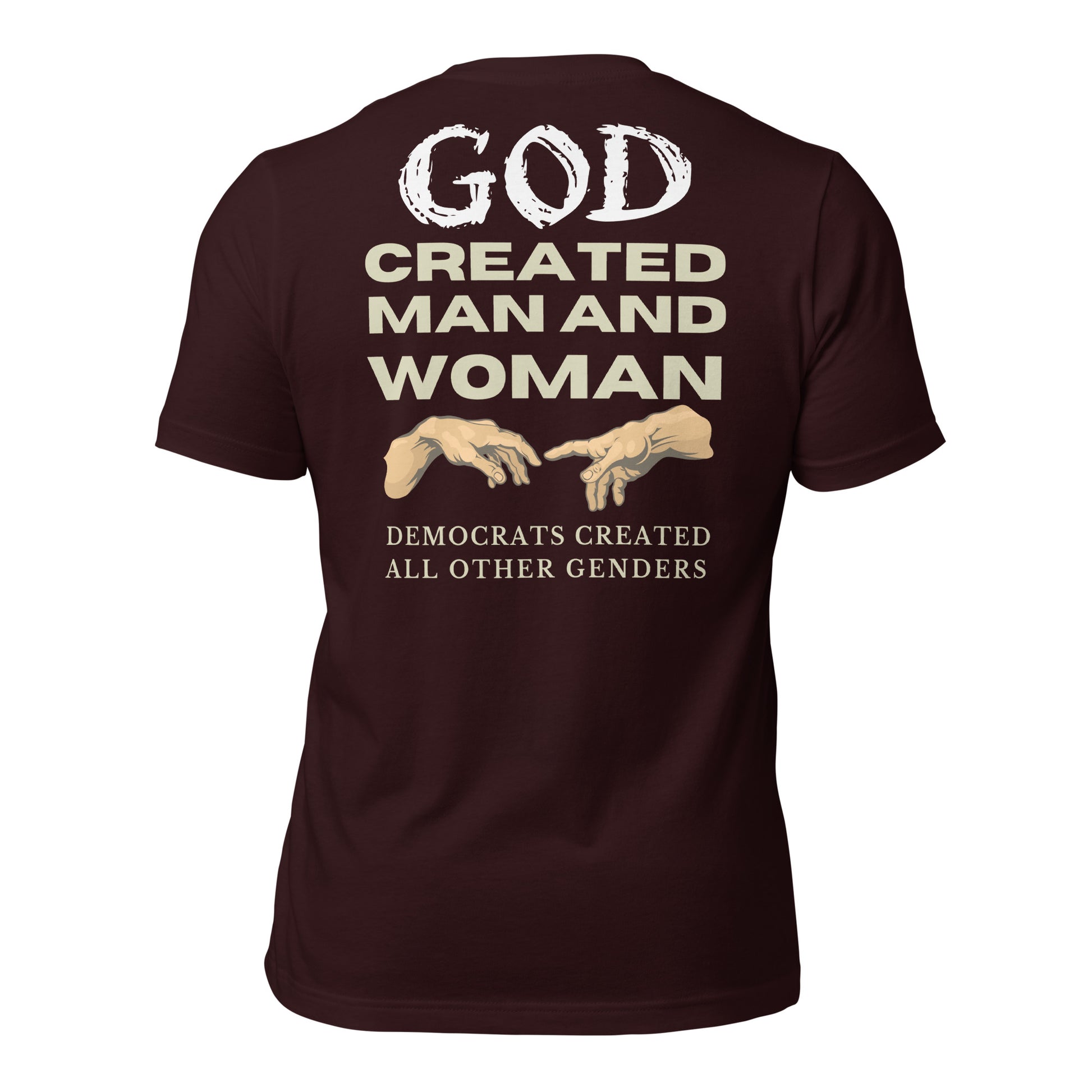 God Created Man and Women Men's T-shirt - SLATE + STONE DESIGNS