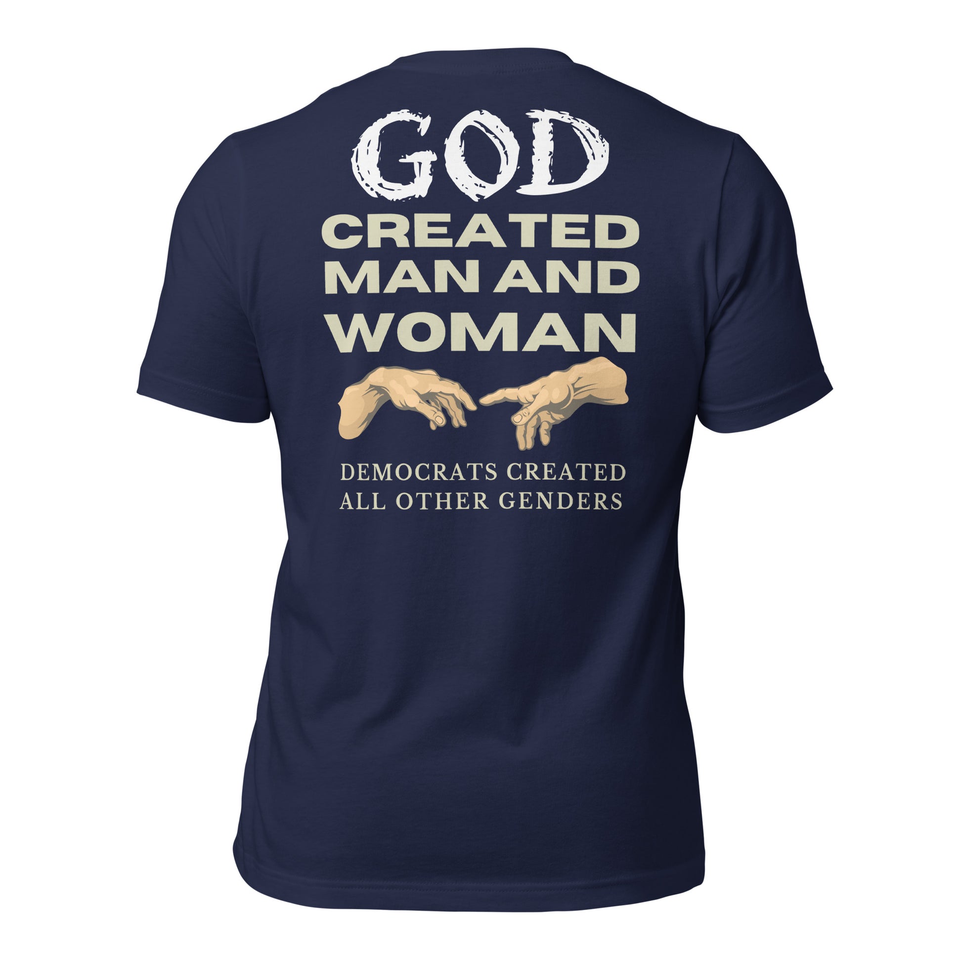 God Created Man and Women Men's T-shirt - SLATE + STONE DESIGNS