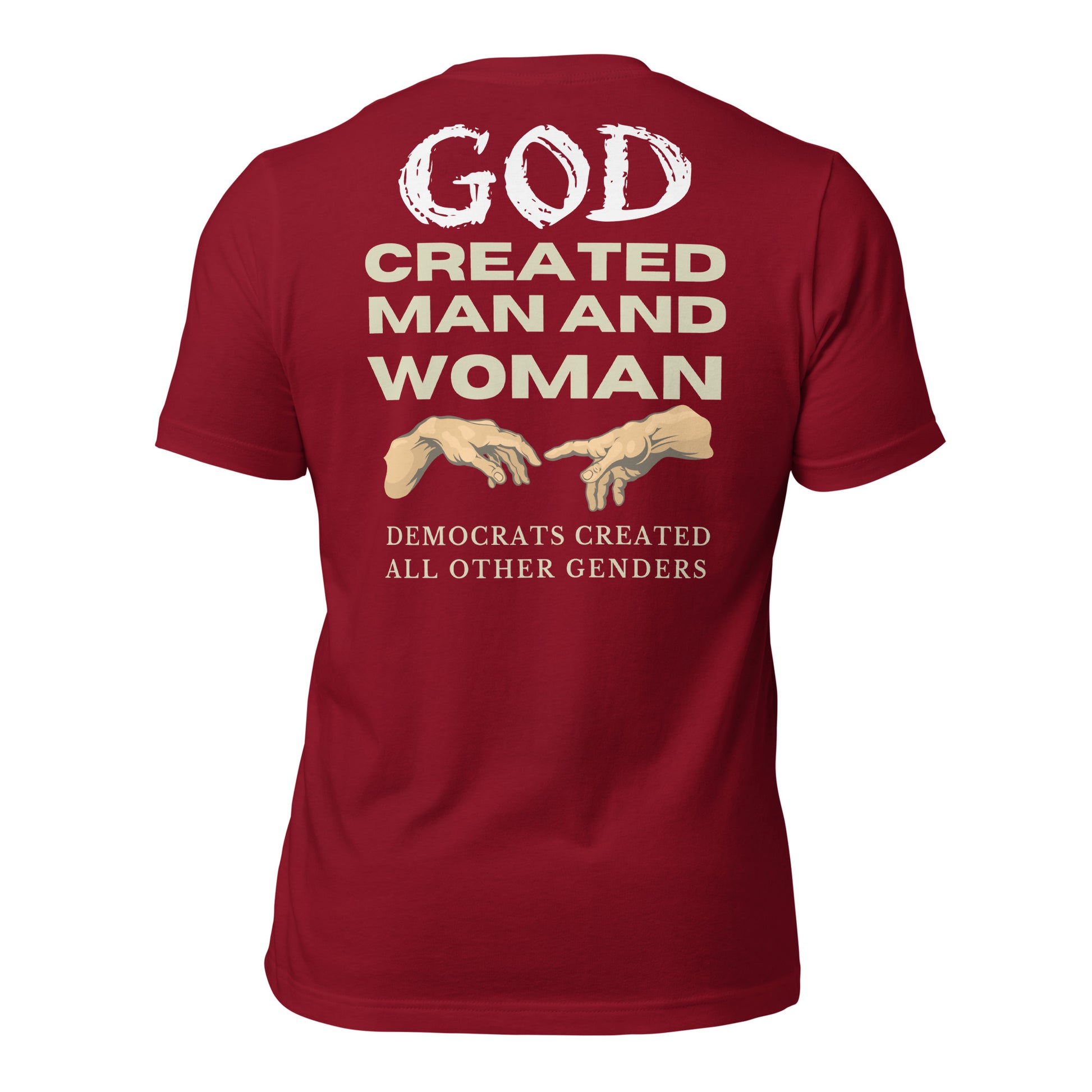 God Created Man and Women Men's T-shirt - SLATE + STONE DESIGNS
