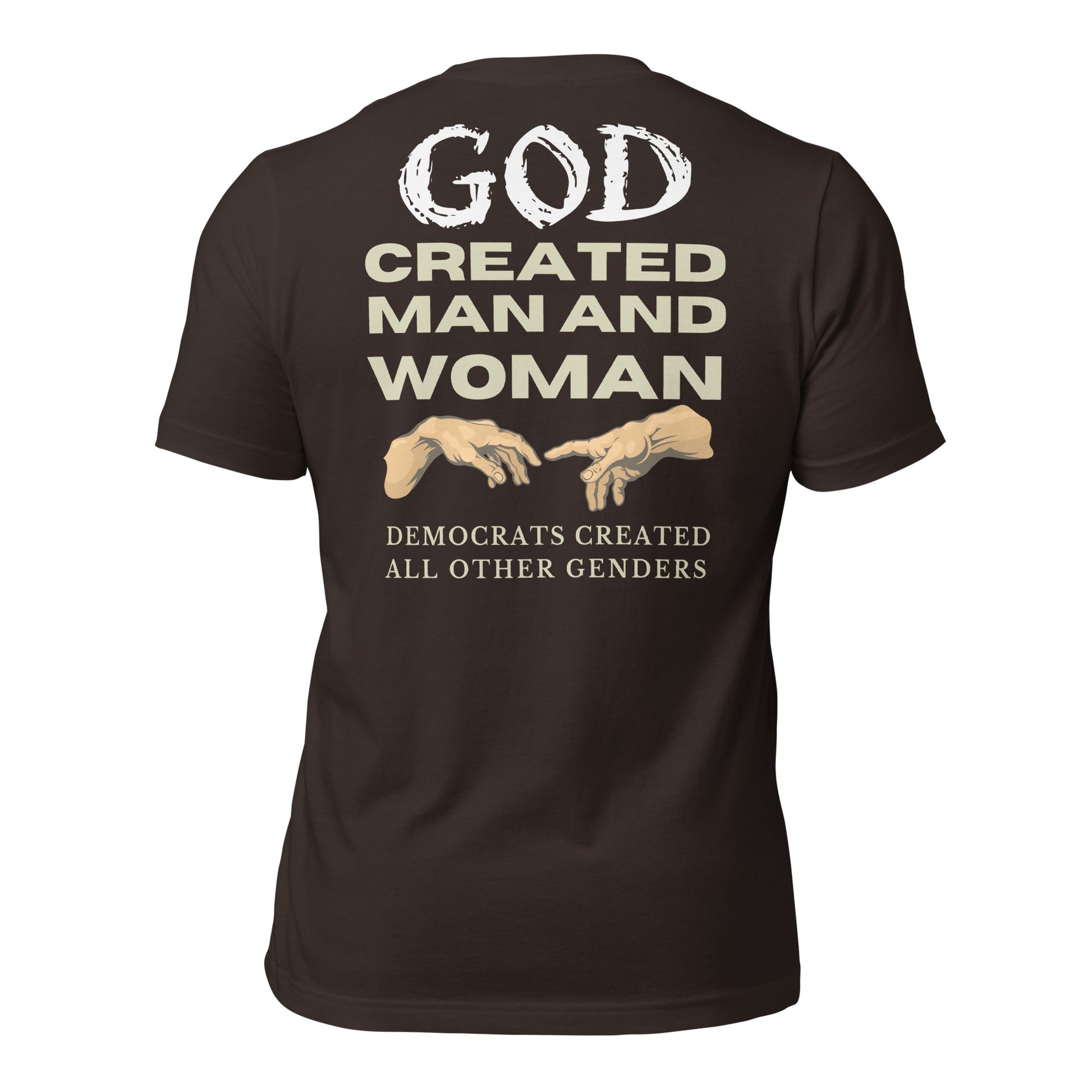 God Created Man and Women Men's T-shirt - SLATE + STONE DESIGNS