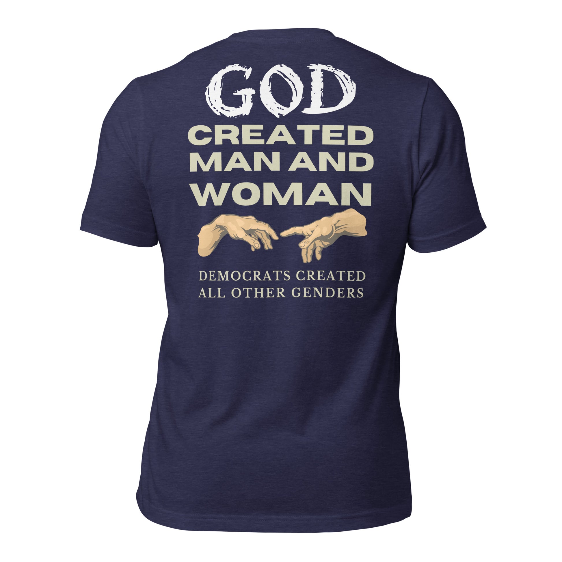 God Created Man and Women Men's T-shirt - SLATE + STONE DESIGNS
