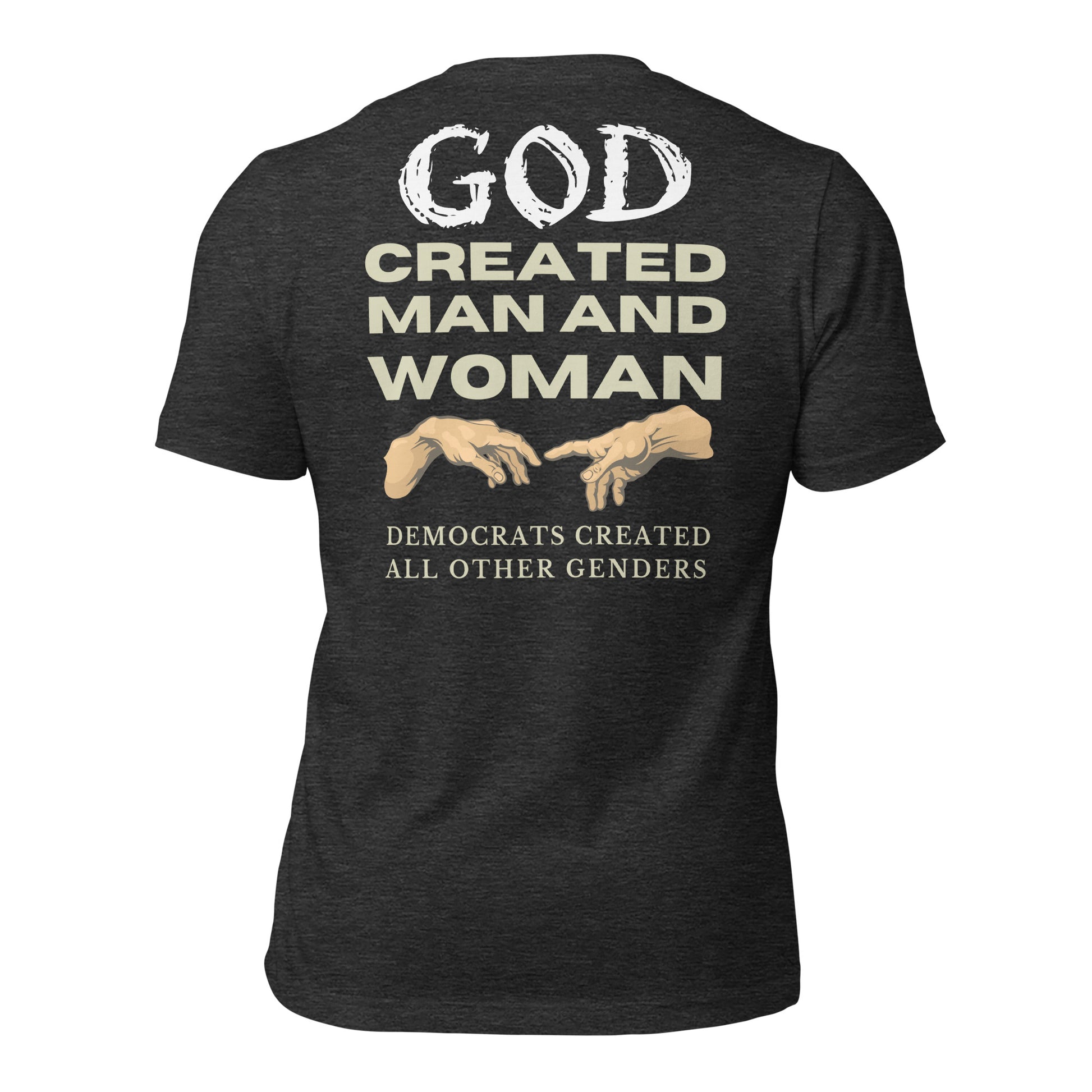God Created Man and Women Men's T-shirt - SLATE + STONE DESIGNS