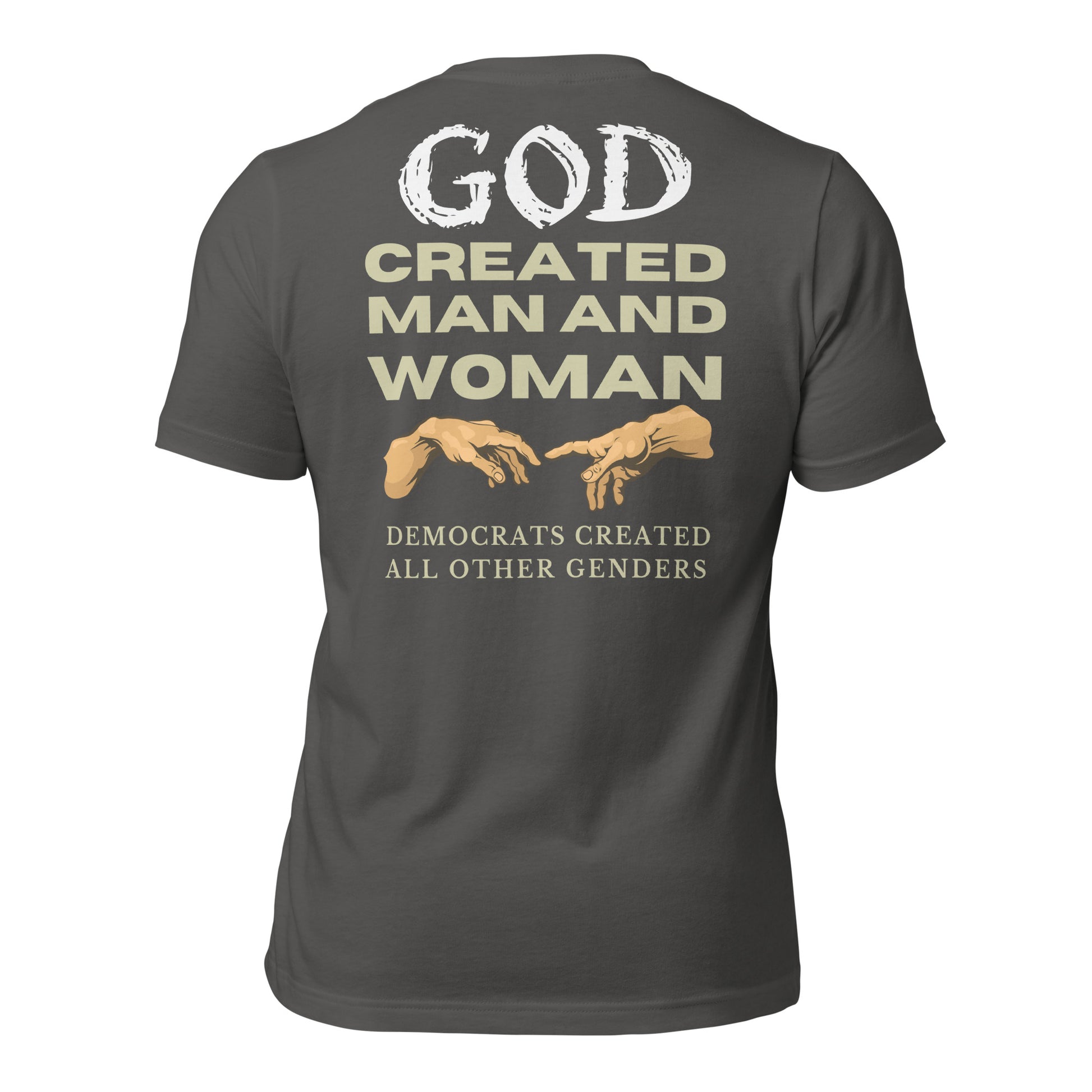 God Created Man and Women Men's T-shirt - SLATE + STONE DESIGNS