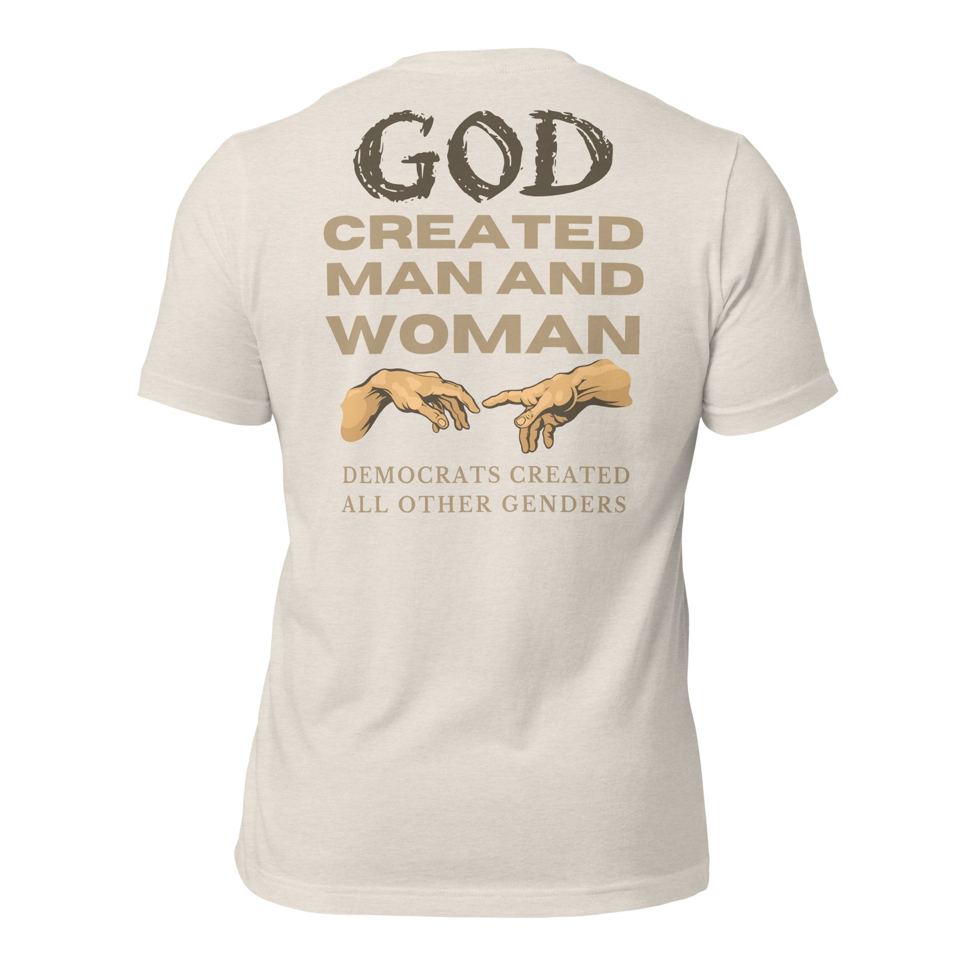 God Created Man and Women Men's T-shirt - SLATE + STONE DESIGNS