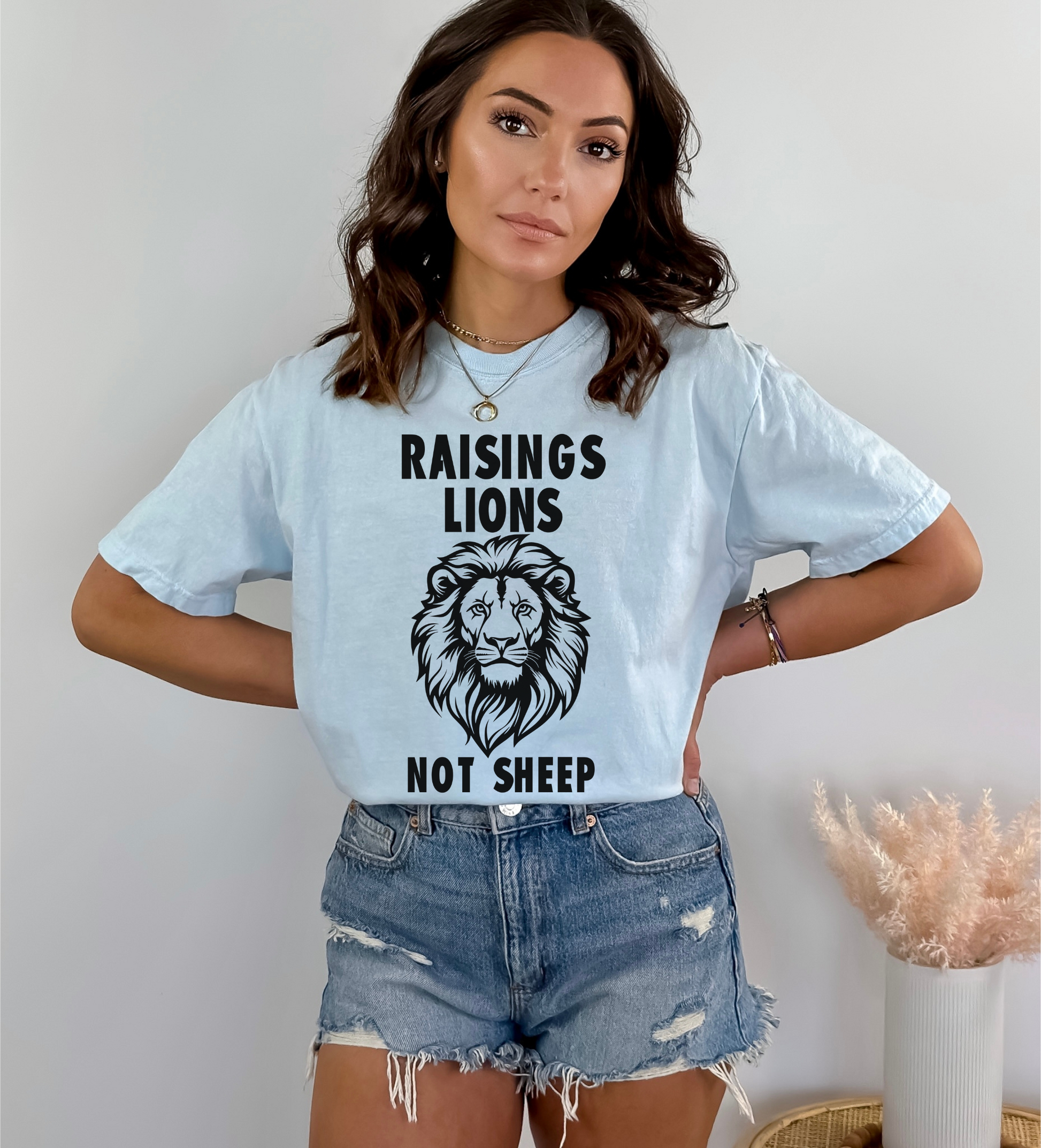 Raising Lions Not Sheep Unisex T-shirt - SLATE + STONE DESIGNS