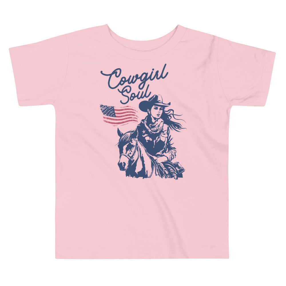 Cowgirl Soul Toddler T-shirt - SLATE + STONE DESIGNS