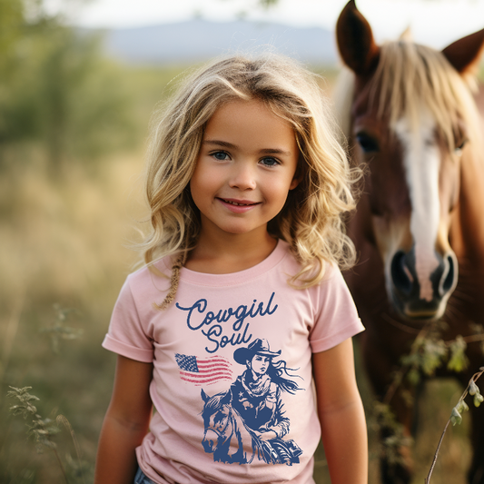 Cowgirl Soul Toddler T-shirt - SLATE + STONE DESIGNS