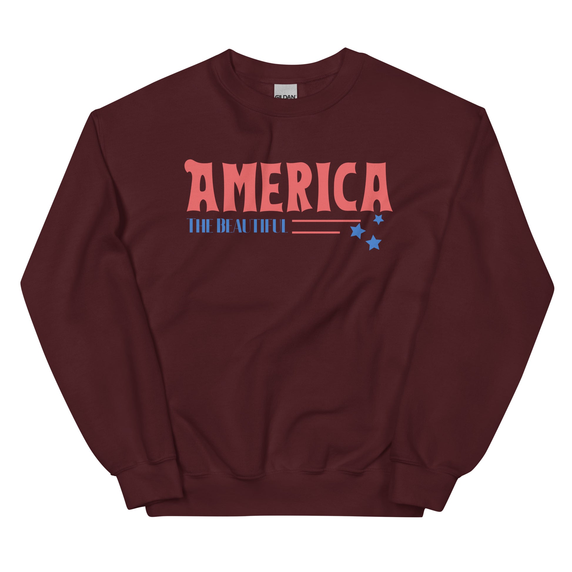 America The Beautiful Vintage Style Sweatshirt - SLATE + STONE DESIGNS