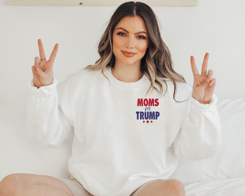 Mom's For Trump Unisex Sweatshirt - SLATE + STONE DESIGNS