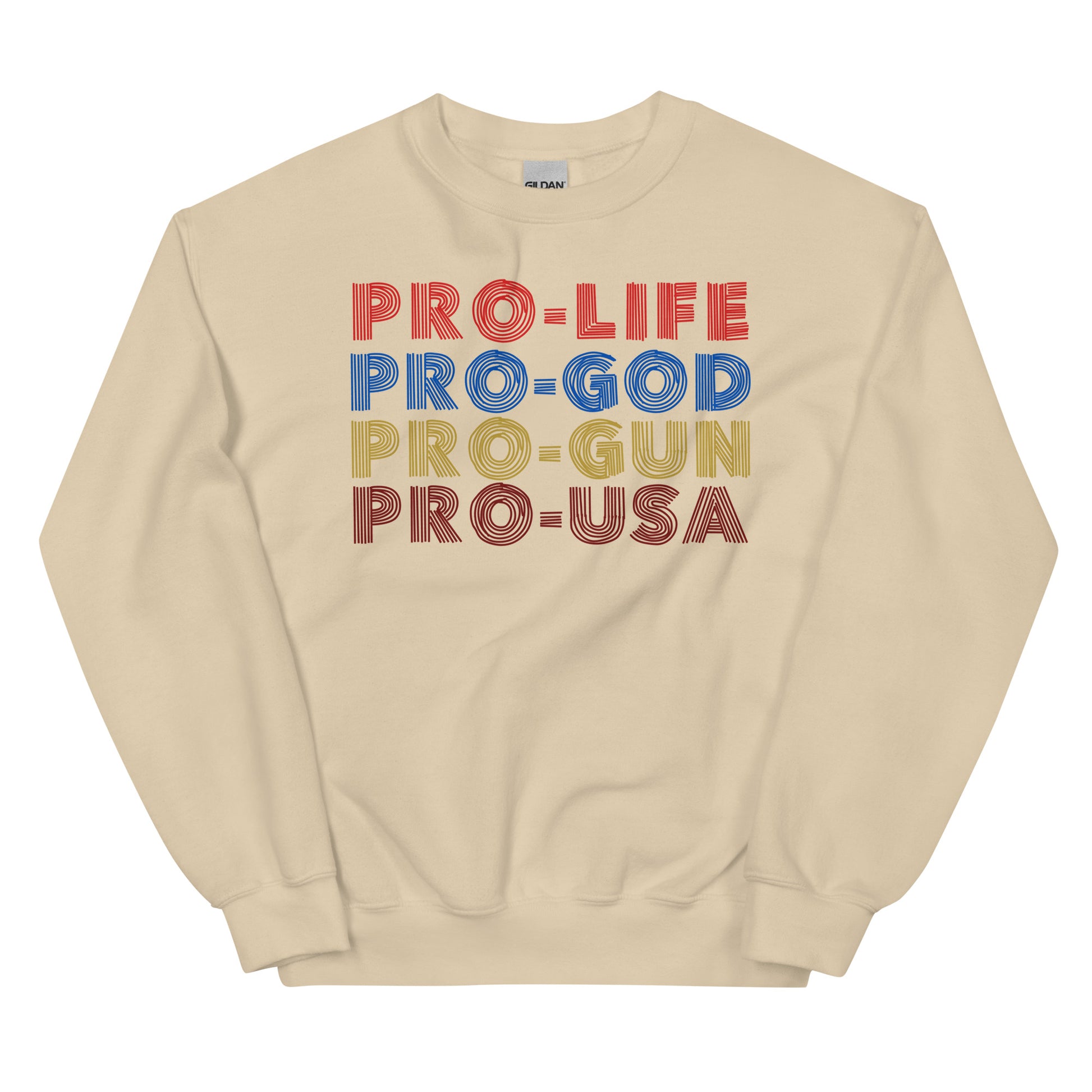 Pro- Life, God, Gun, USA Sweatshirt - SLATE + STONE DESIGNS