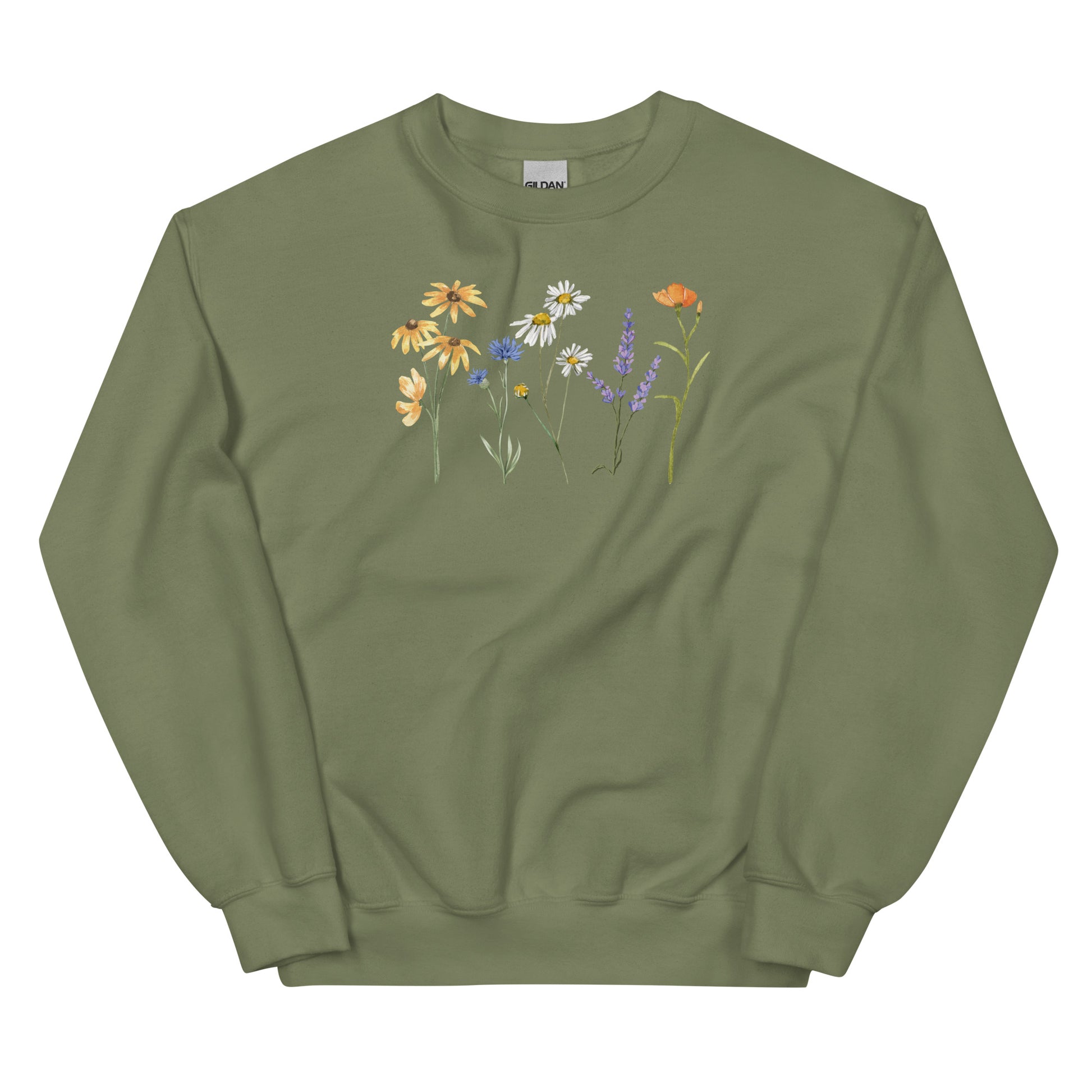 Run Through Wildflowers Sweatshirt - SLATE + STONE DESIGNS