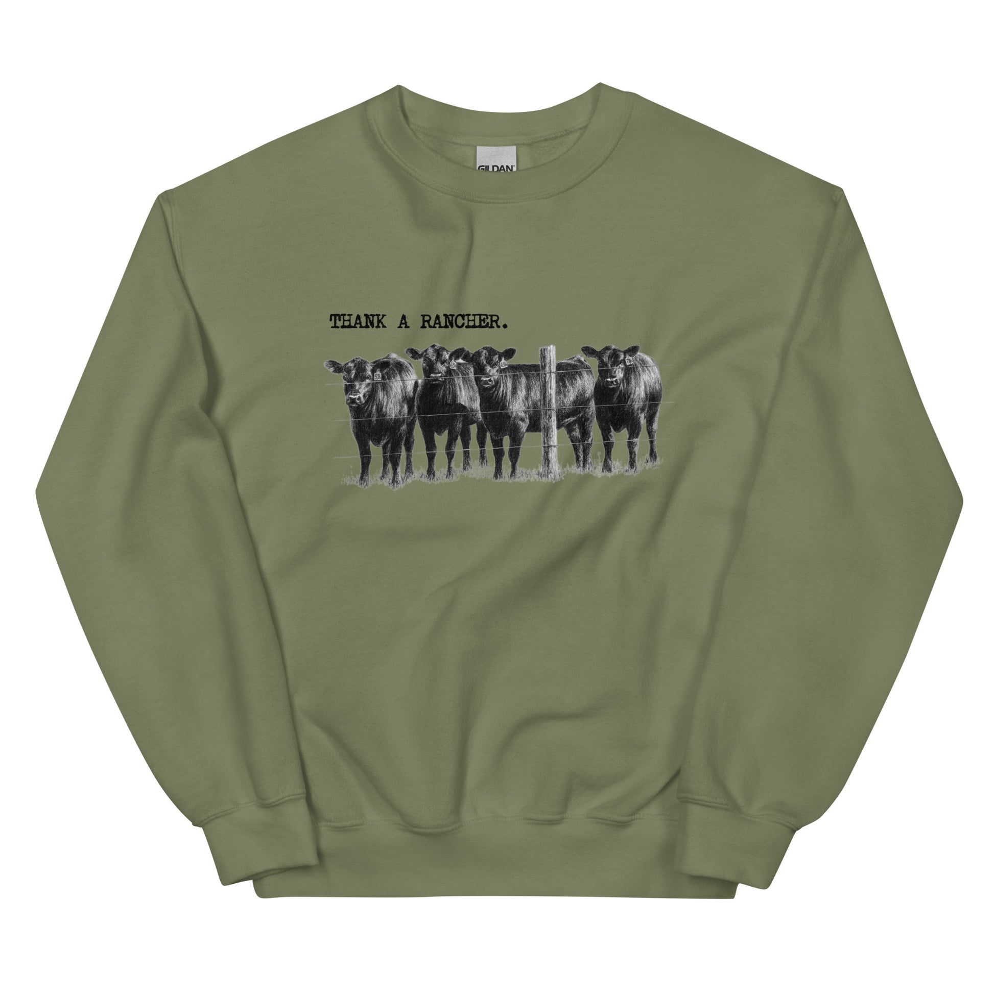Thank A Rancher Unisex Sweatshirt - SLATE + STONE DESIGNS