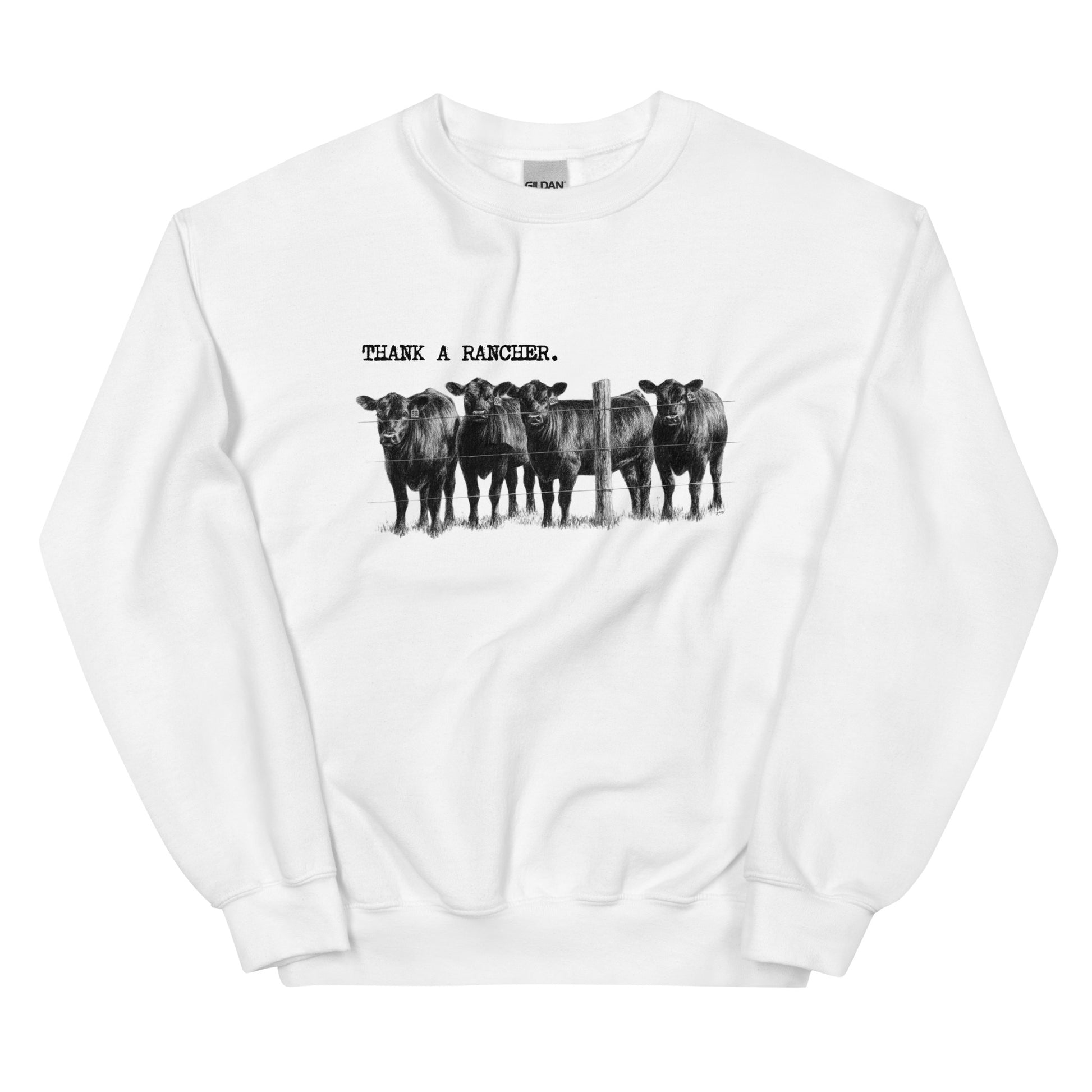 Thank A Rancher Unisex Sweatshirt - SLATE + STONE DESIGNS