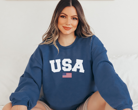 USA Vintage Style Classic Sweatshirt - SLATE + STONE DESIGNS